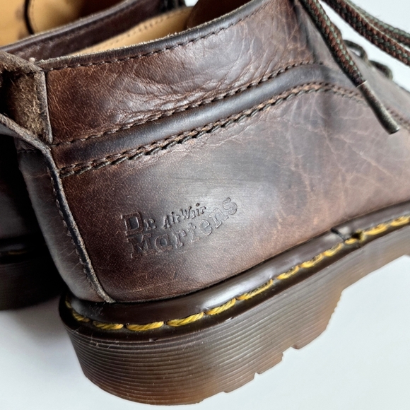 Dr Martens Vintage Lace-Up Brown Leather Shoes, Lug Sole UK 4, US Womens 6-6.5 - Picture 10 of 16